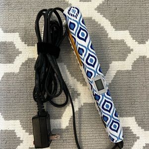 Chi hair straightener blue pattern